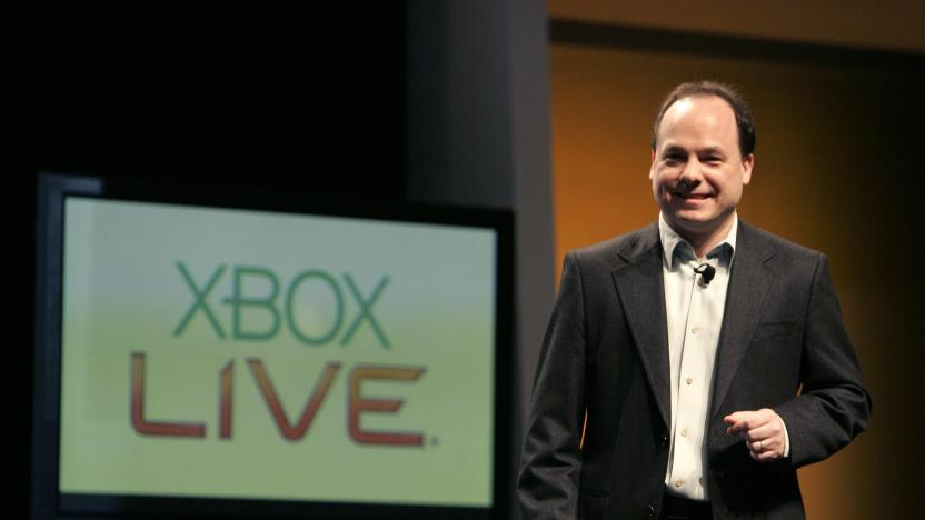 Microsoft XBox Live executive John Schappert gives his keynote address at the Game Developers Conference in San Francisco, California, February 20, 2008. REUTERS/Robert Galbraith (UNITED STATES)