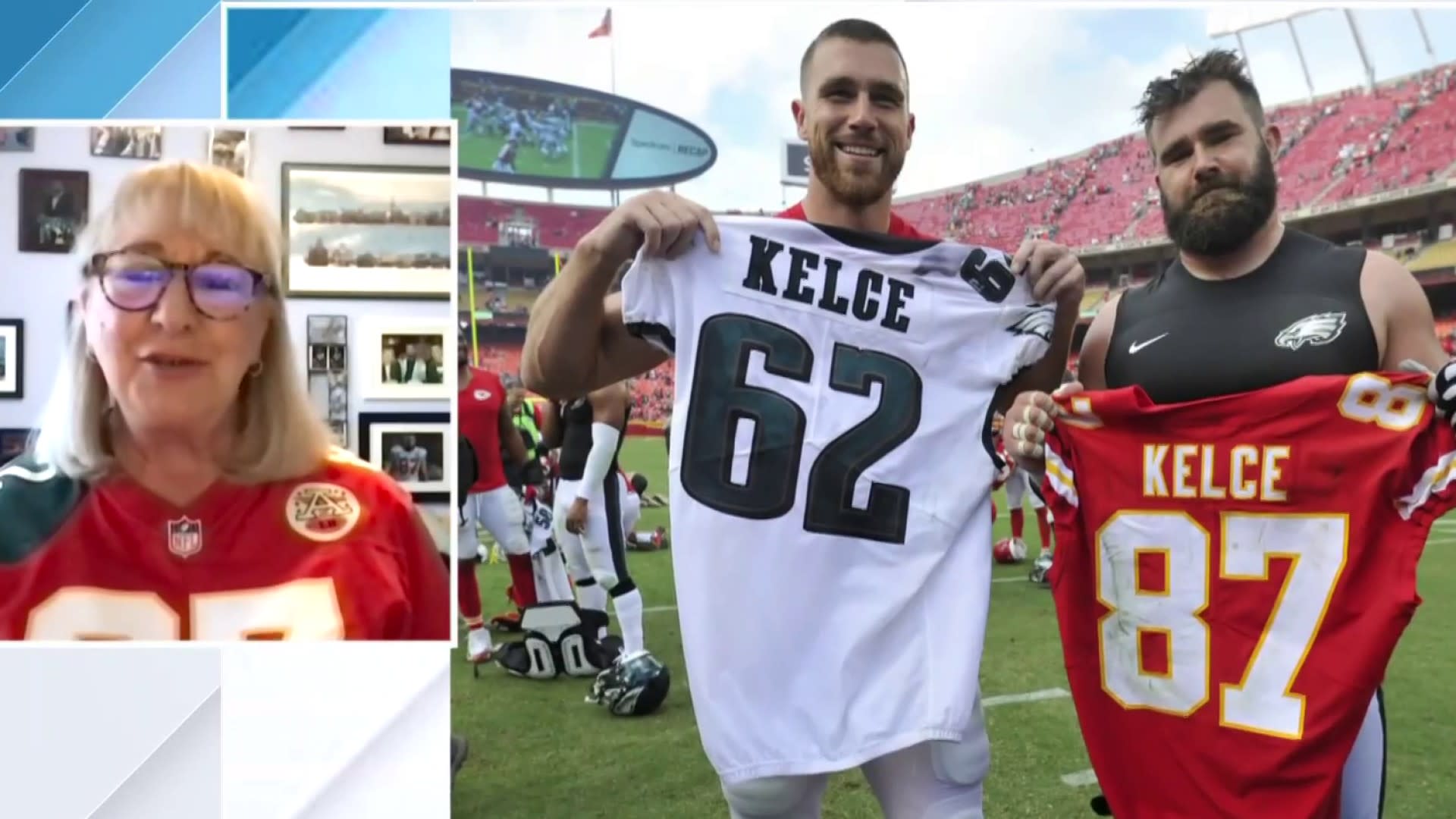 NFL player Jason Kelce and his wife invite special guest to Super