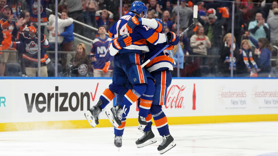 
CAR2
vs
NYI3
•Final 2OT
Sweep no more: Isles stay alive with strong effort against Canes
Mathew Barzal's second goal of the game sealed the deal, and Semyon Varlamov stopped 18 shots during Carolina's 2OT barrage.