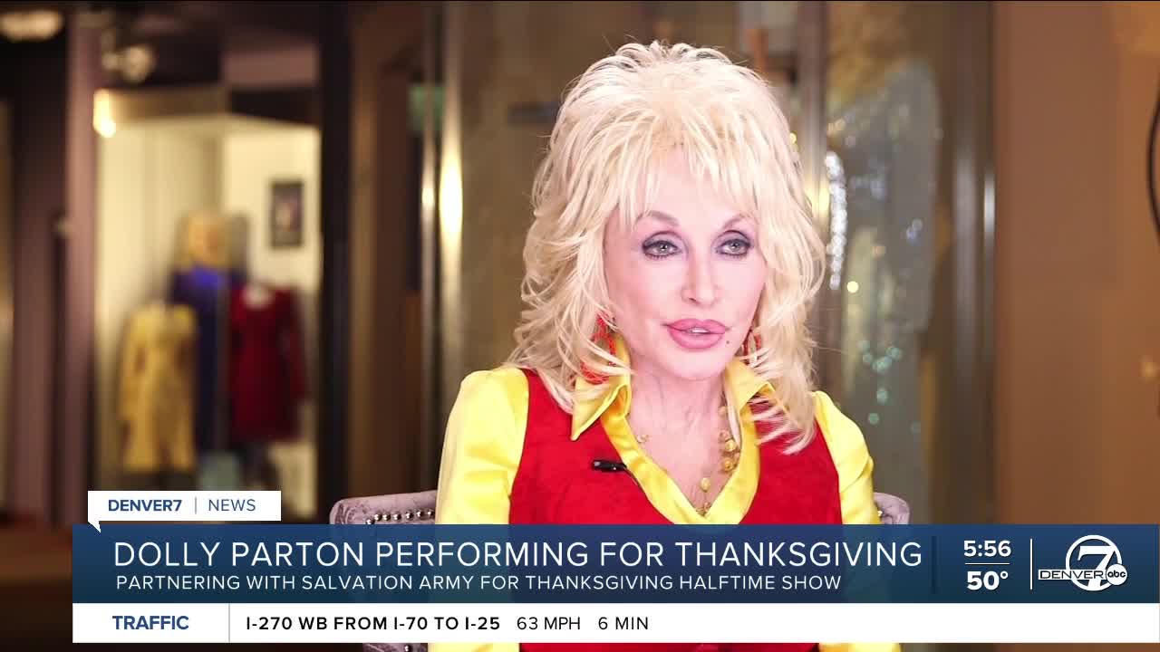 Dolly Parton will be the halftime performer on Thanksgiving when