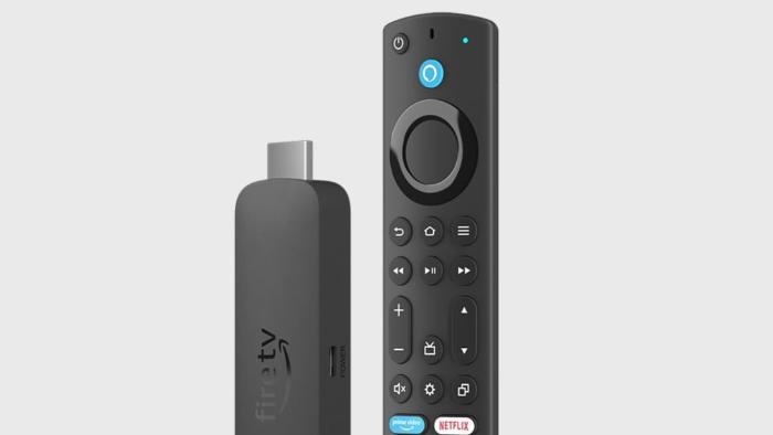 An image of a Fire Stick and a remote. 