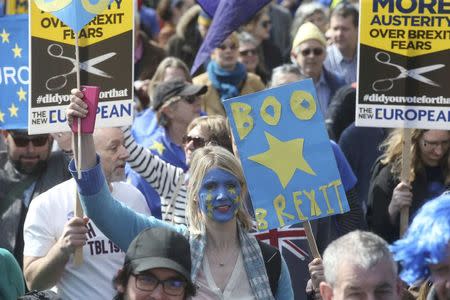 Thousands demonstrate in London against leaving the EU