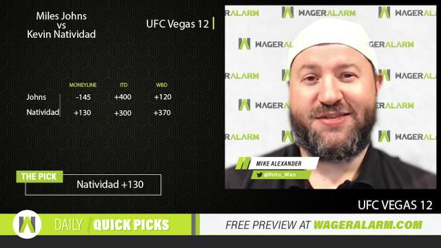MMA Quick Picks: UFC Vegas 12 (Video)