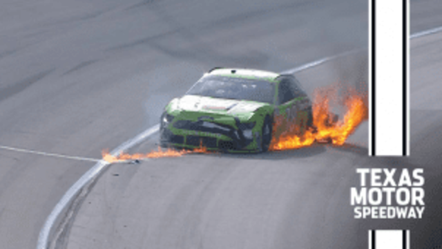 Crazy restart creates a wreck with a fiery No. 38 for Anthony Alfredo