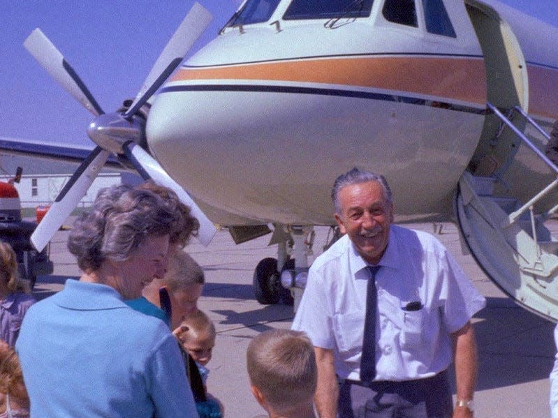 Disney restored Walt's Mickey Mouse One Gulfstream private jet that was left to ..