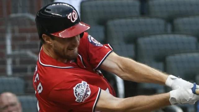 Max Scherzer was a hero at the plate on Saturday