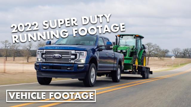 2022 Ford F-Series Super Duty, running and off-roading footage