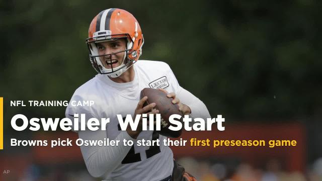 Browns pick Brock Osweiler to start their first preseason game