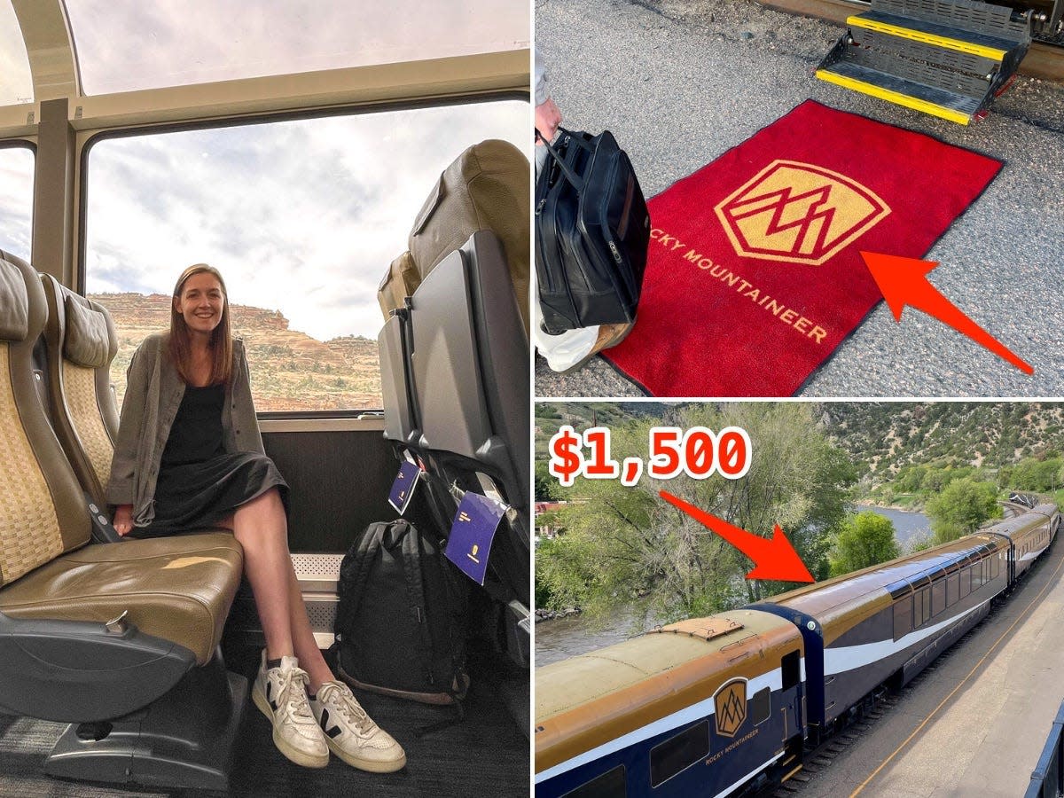 I traveled in a glass-domed luxury train from Colorado to Utah. Here are 14 thin..