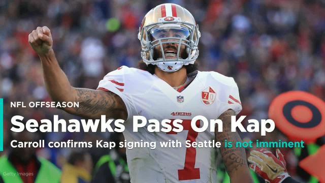 Pete Carroll confirms Colin Kaepernick signing with Seattle is not imminent