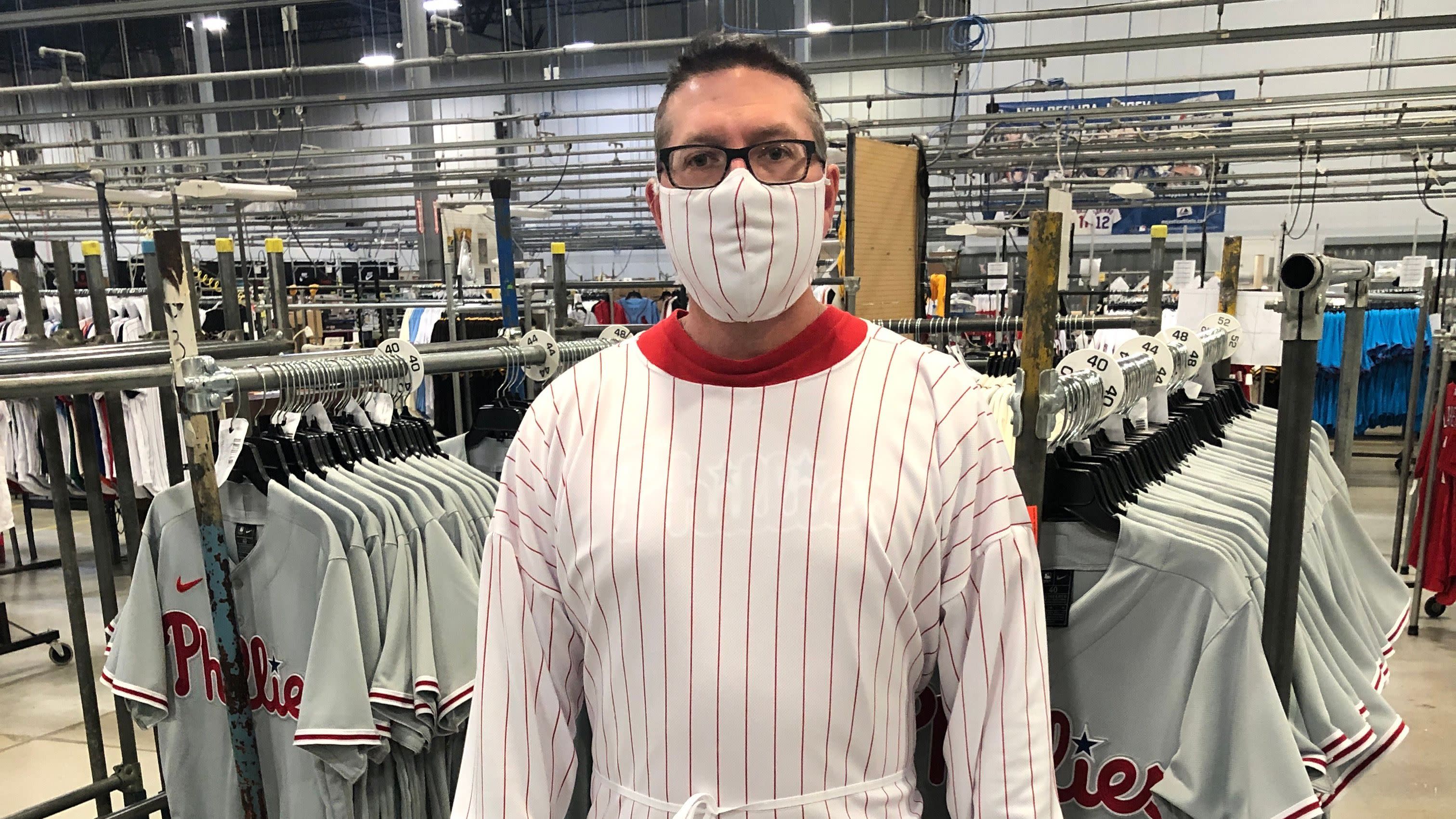 Factory that makes Phillies' uniforms reopens to make masks, gowns to fight  coronavirus