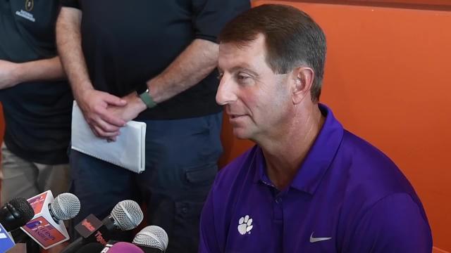 Clemson coach Swinney on conference realignment