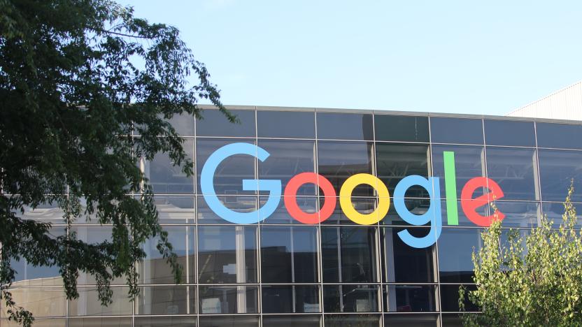 08 May 2018, USA, Mountain View: The logo of Google on the facade of headquarter of the parent company Alphabet. The TV channel Arte wants to explore the digital world for almost three hours with its spectators on 03 July 2018. From 10 pm onwards the channel shows documentaries about the Silicon Valley and hysteria about the internet in Germany. Photo: Christoph Dernbach/dpa (Photo by Christoph Dernbach/picture alliance via Getty Images)