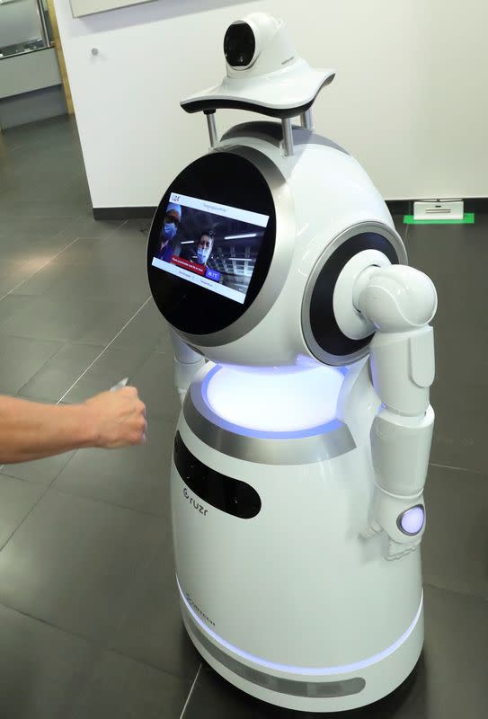  COVID 19 robot  patrol rolled out in Belgian hospitals