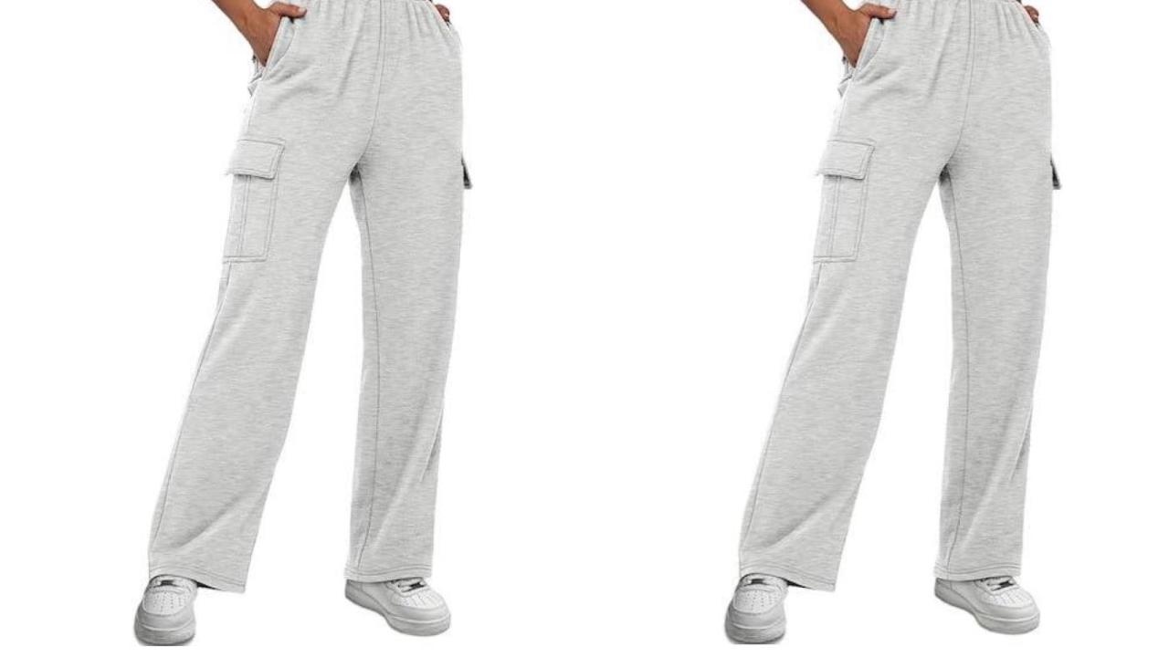 Trendy Queen Womens Cargo Sweatpants Cinch Bottom Fleece High Waisted Joggers  Pants Athletic Lounge Trousers with Pockets Black - Yahoo Shopping