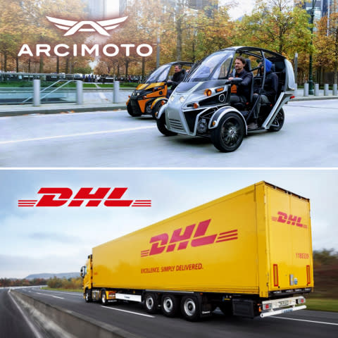 Arcimoto Partners With Dhl To Provide Nationwide Home Delivery Of Electric Fun Utility Vehicles