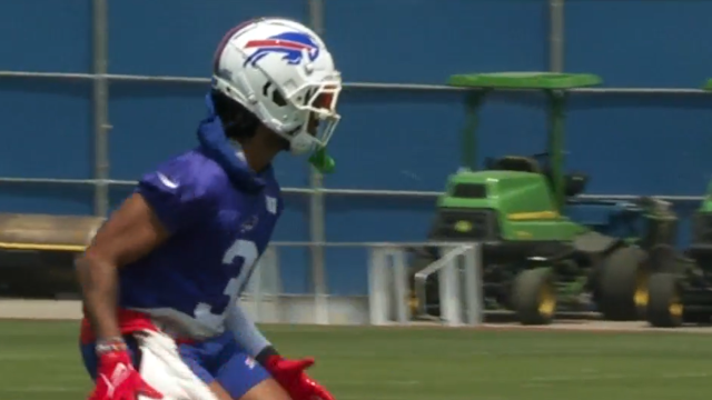 Bills' Damar Hamlin participates in first padded practice after in