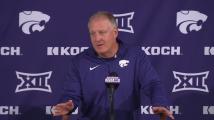 Kansas State football coach Chris Klieman talks about the 2025 season opener in Ireland