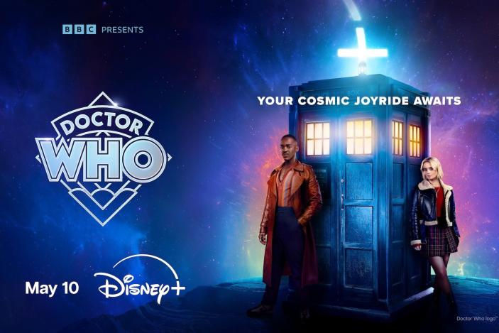 Promotional poster for 'Doctor Who' on Disney Plus.