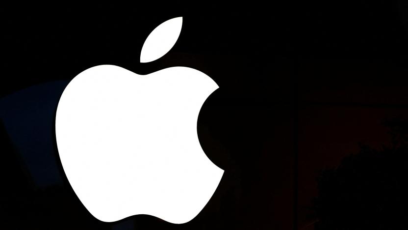 An Apple logo is pictured in an Apple store in Paris, France, March 6, 2024. REUTERS/Gonzalo Fuentes/File Photo
