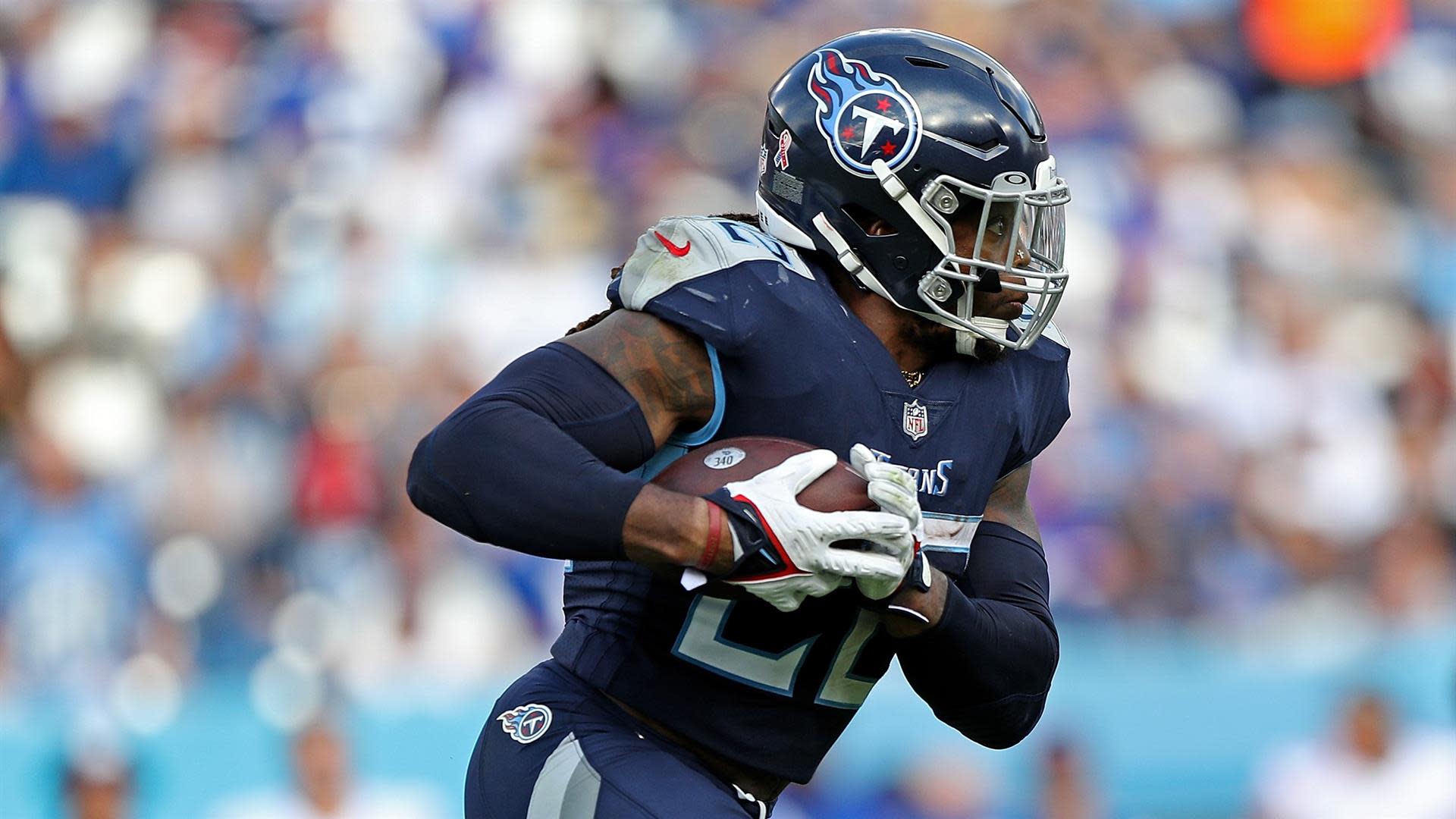 Tennessee Titans cornerback Tre Avery (30) take a break during