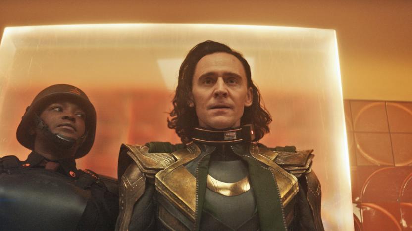 A still from the Disney TV series Loki.