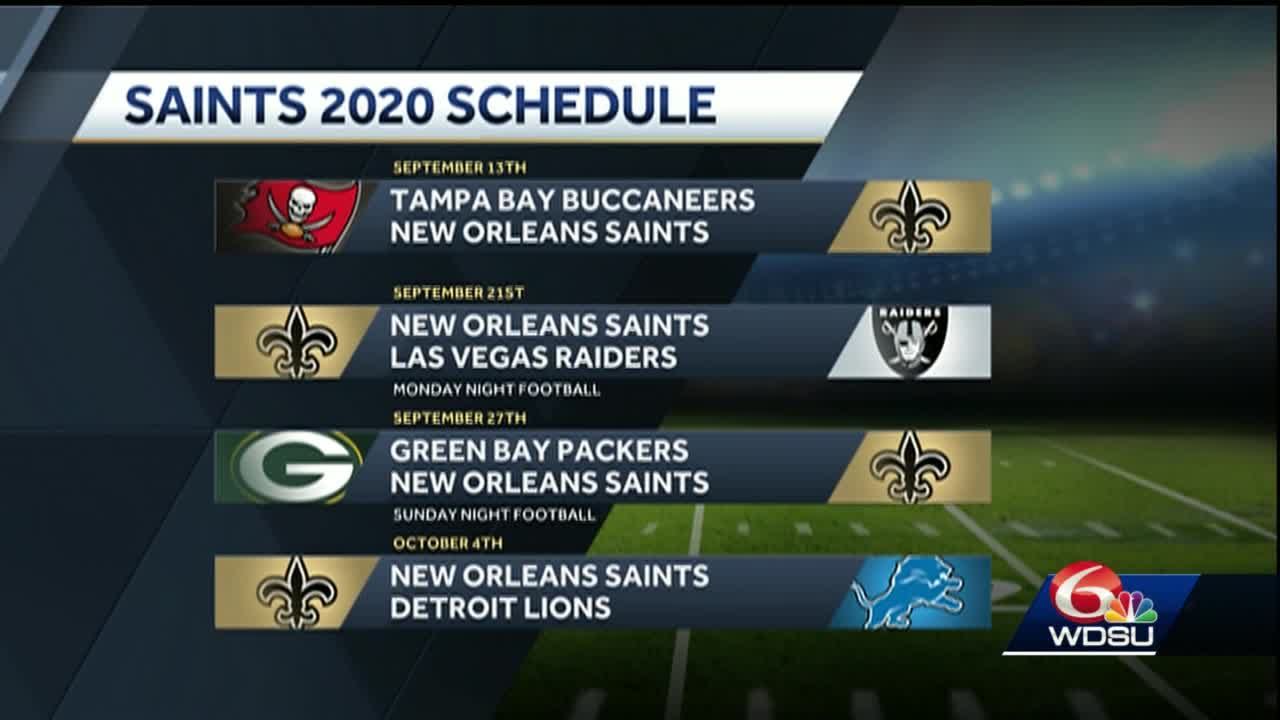 New Orleans Saints 2020 schedule [Video]