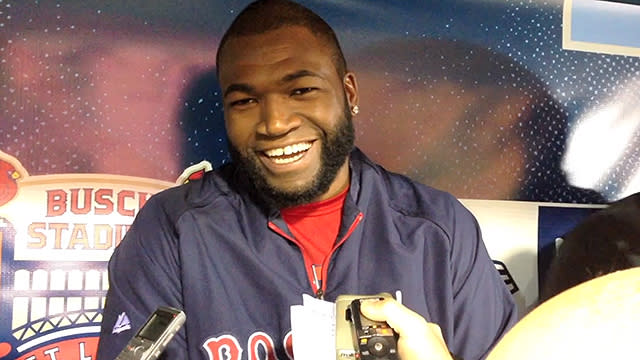 Ortiz talks about playing the field in World Series