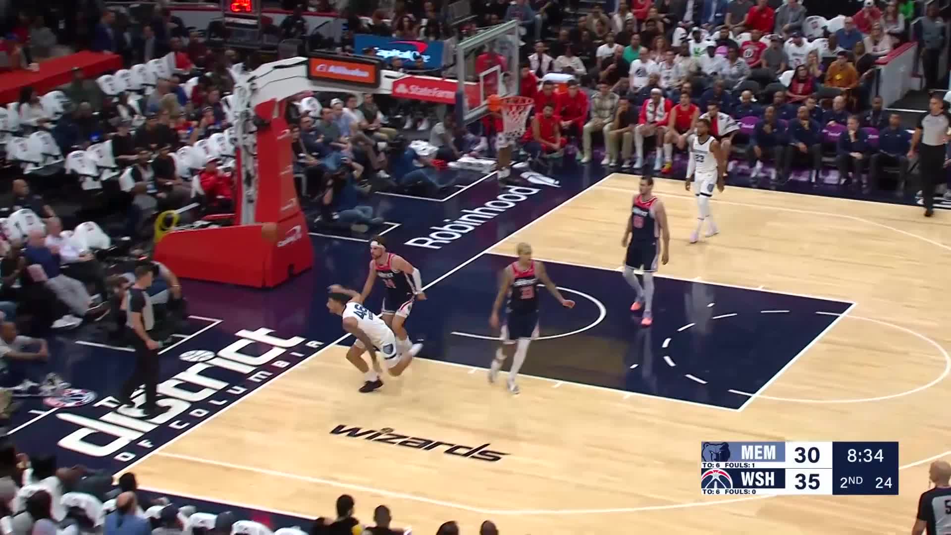 Grizzlies vs Wizards Game Highlights