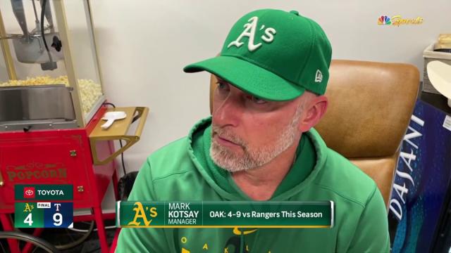 Kotsay sees ‘encouraging signs' in A's offense in loss to Rangers