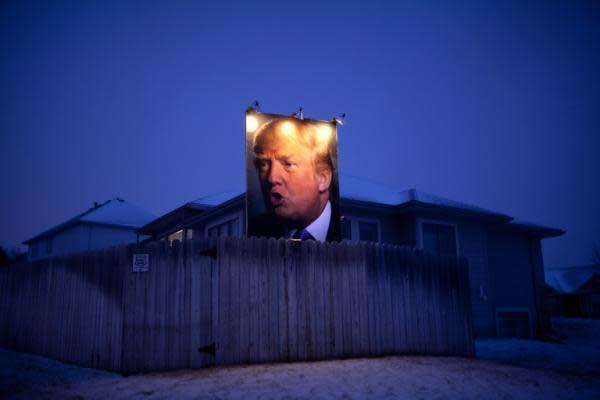 The superfan behind the Trump billboard in Iowa everyone is talking ...