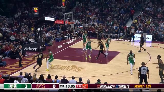 Isaac Okoro with a dunk vs the Boston Celtics