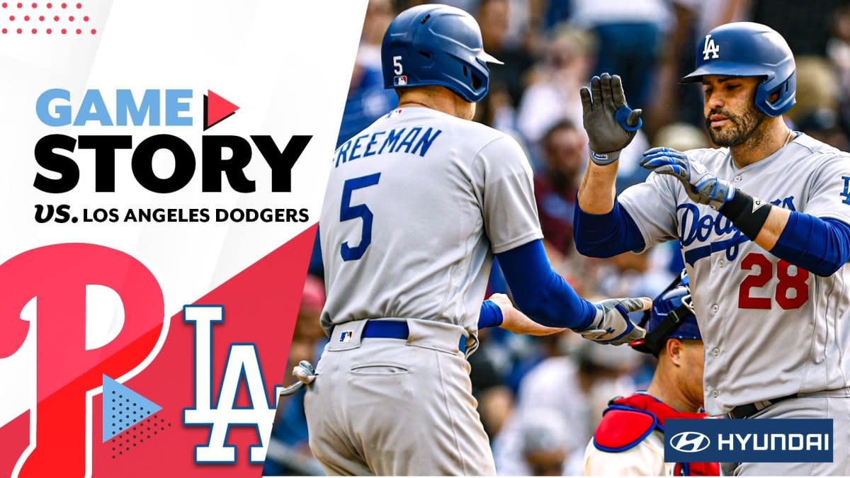 J.D. Martinez homers as Dodgers pound Phillies