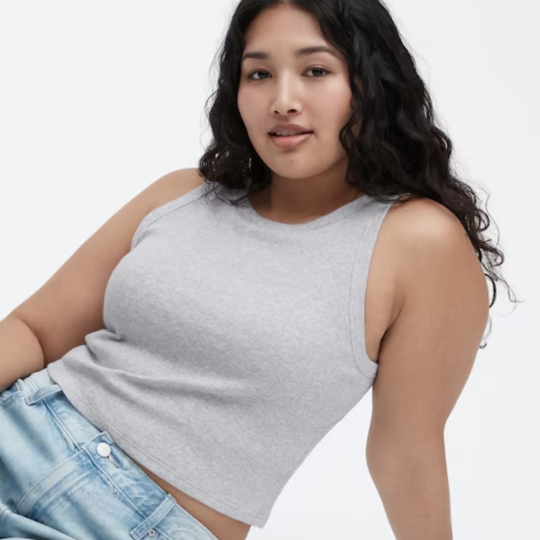 This TikTok-approved tank top has subtle built-in padding so you can ditch  your bra altogether - Yahoo Sports