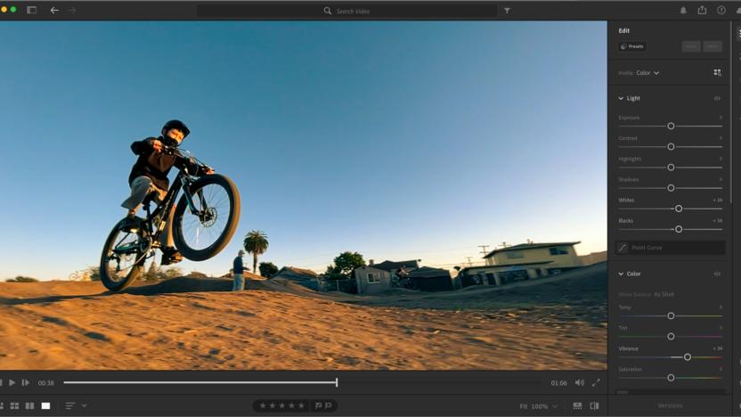 Adobe Lightroom now supports video 