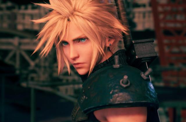 Cloud in Final Fantasy VII Remake