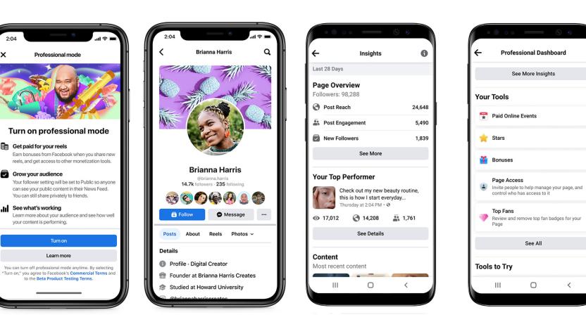 Facebook's 'professional mode' lets creators monetize without a separate Page