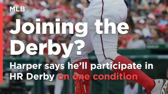 Bryce Harper offers up his one condition for participating in the Home Run Derby