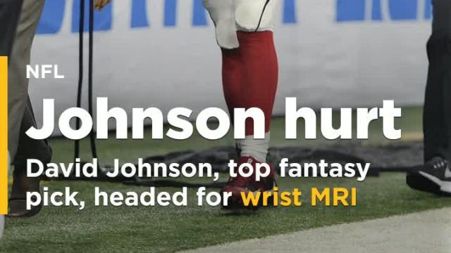 David Johnson, top fantasy pick, headed for wrist MRI