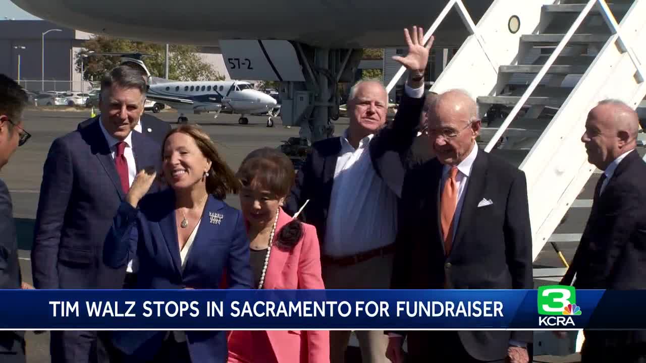 VP candidate Tim Walz visits Sacramento for fundraiser