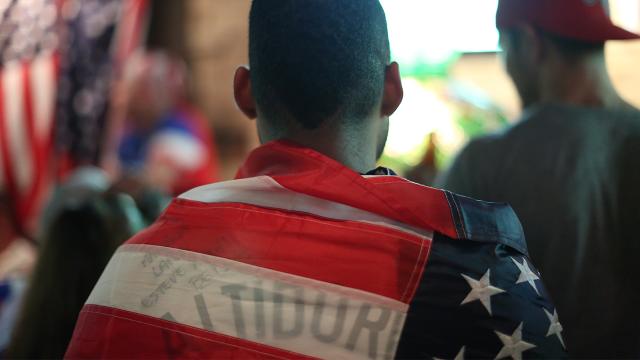 Americans in Rio celebrate winning US goal against Ghana