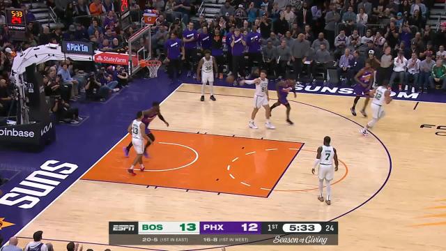 Deandre Ayton with a dunk vs the Boston Celtics