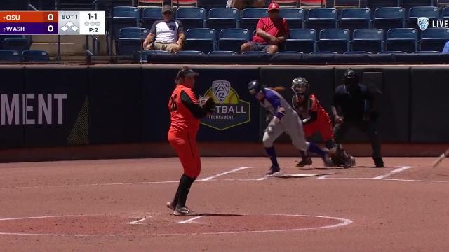 Ruby Meylan, Jadelyn Allchin lift Washington past Oregon State, into Pac-12 Softball Tournament semifinals