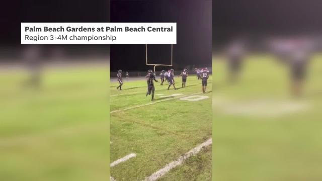 WATCH: Palm Beach Central football closes out region title over Palm Beach Gardens