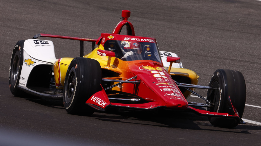 Getty Images - INDIANAPOLIS, IN - MAY 19: Josef Newgarden of USA (2) driving for Team Penske pulls out onto the track during qualifications for the NTT IndyCar Series Indianapolis 500 Qualifying on May 19 2024 at the Indianapolis Motor Speedway in Indianapolis, IN.  (Photo by Jeffrey Brown/Icon Sportswire via Getty Images)