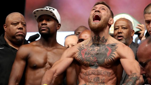 Little excitement during Mayweather-McGregor weigh-ins