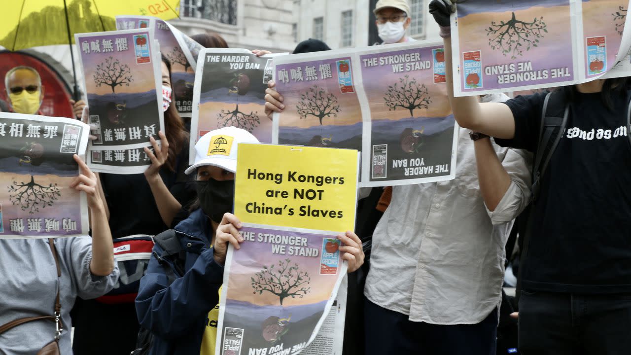 Editor of shuttered Hong Kong pro-democracy newspaper arrested
