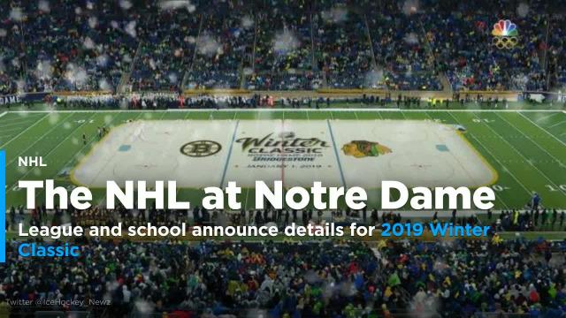 NHL to hold 2019 Winter Classic at Notre Dame