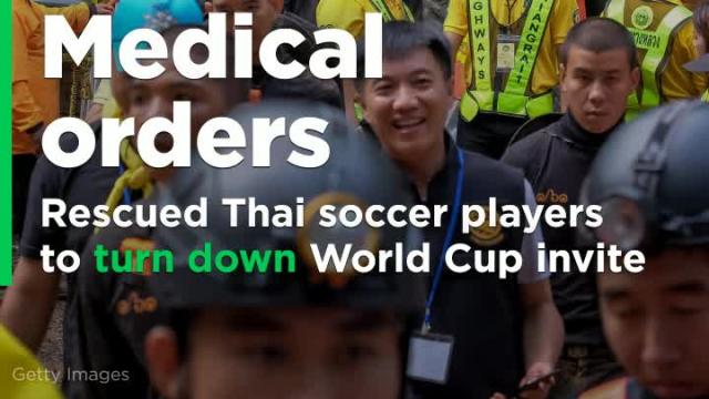 Thai soccer players have to turn down World Cup invite under medical orders
