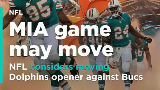 AP source: NFL considers moving Dolphins opener against Bucs